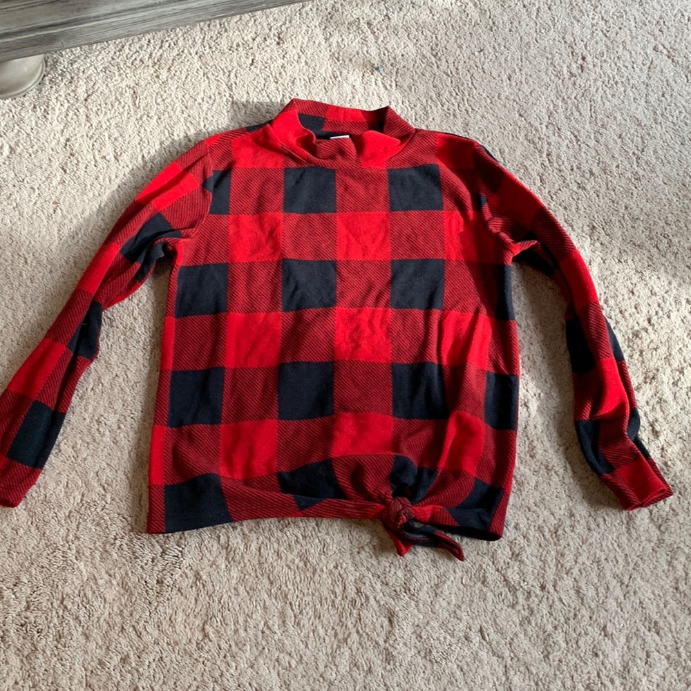 Old Navy girls size M (8) res & black fleece